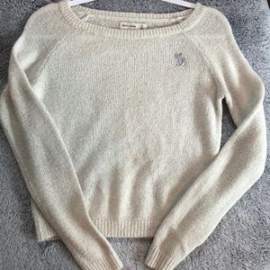 Sparkly Cream Abercrombie Sweater